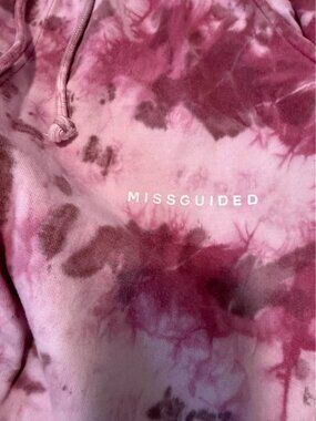 Missguided Tie-Dye Joggers / Sweatpants – Pink & Berry – US 0 (XS)